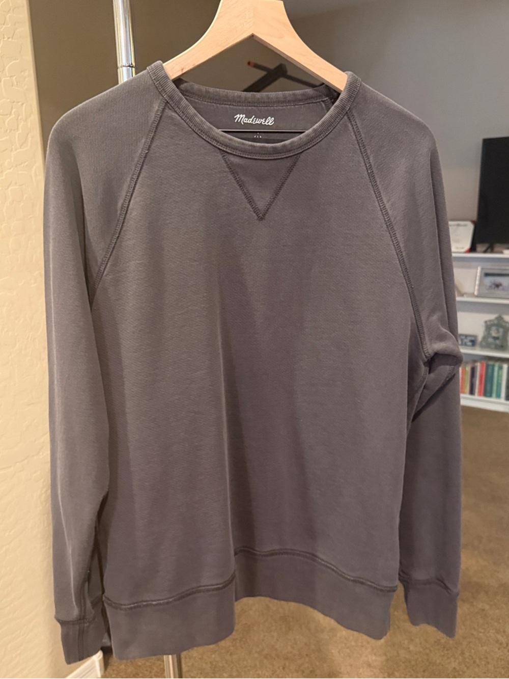 Madewell Charcoal Crewneck Pullover